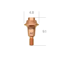 Abutment, multi-unit, N platform, 2 mm, R. 