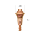 Abutment, multi-unit, N platform, 4 mm, R.